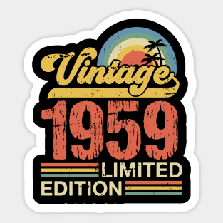 Retro vintage 1959 limited edition Sticker